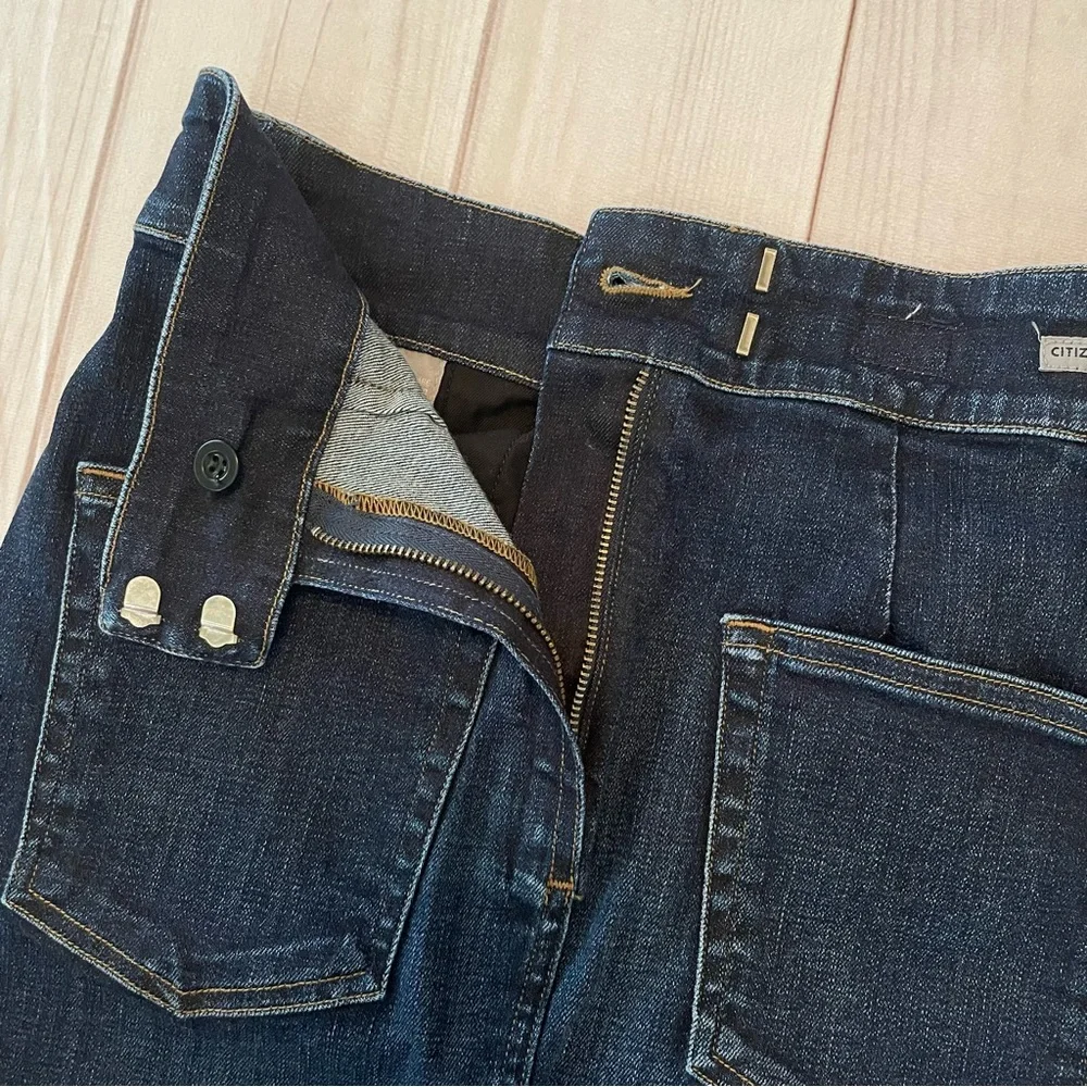 Citizens of Humanity Karmen Pencil Denim Skirt Women’s 25 Blue Dark Wash Career - Picture 10 of 16